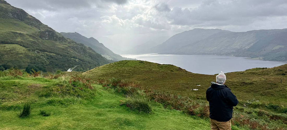 scottish highlands - views over Loch Duich