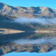 scottish mountains with mirror loch